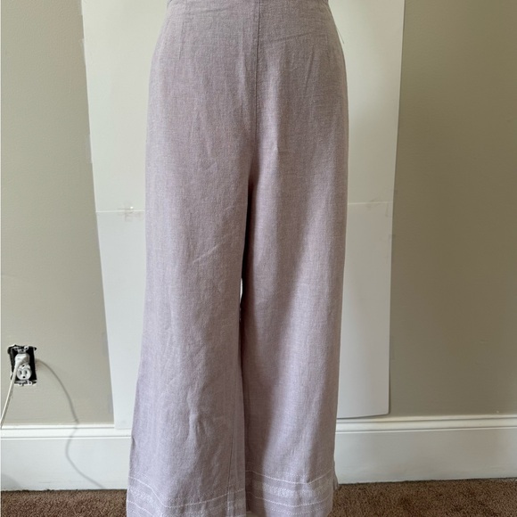 Norton McNaughton linen blend Light Purple wide leg Pants XL - Picture 2 of 9